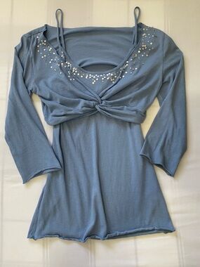 Smart Set Sequin Cami Tank Top And Bolero Top Matching Set